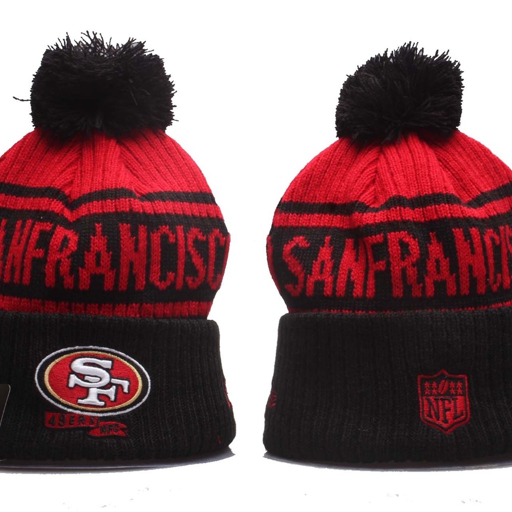 San Francisco 49ers Sports Knit Pom Beanie One Size Fits Most